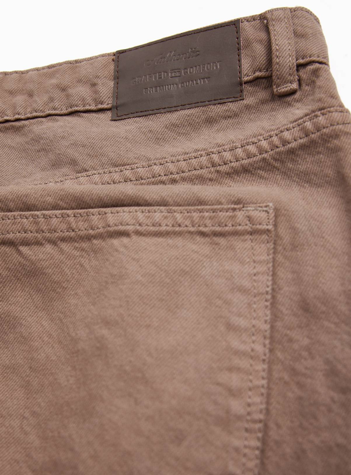 Brown Straight Leg Jeans 42L - Image 4
